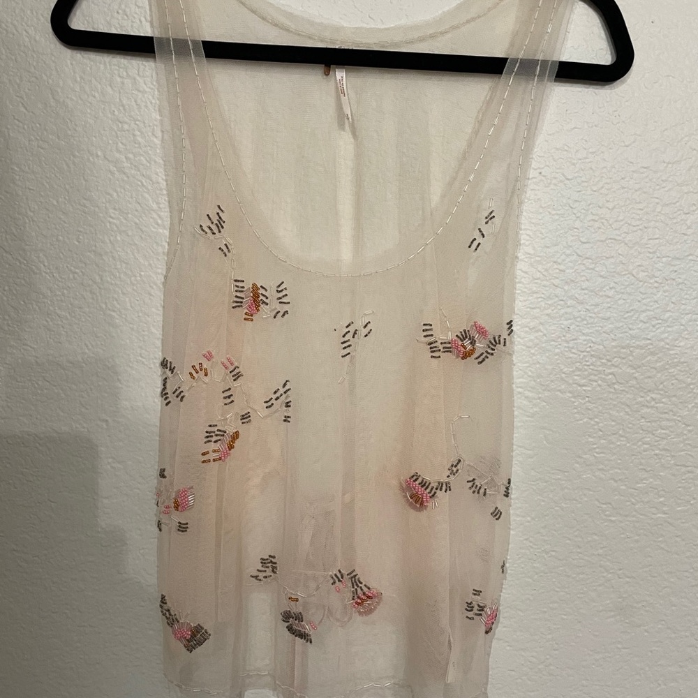 Free People beaded top